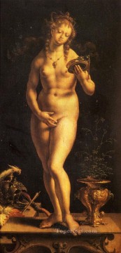 Jan Mabuse Painting - Venus And The Mirror Jan Mabuse